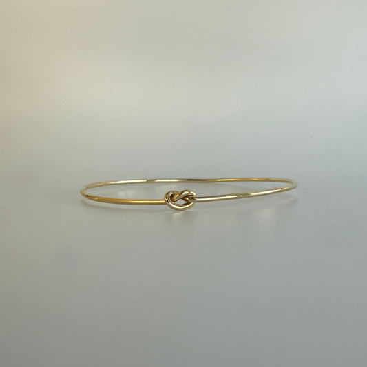 14k Gold Estate Knot Bangle