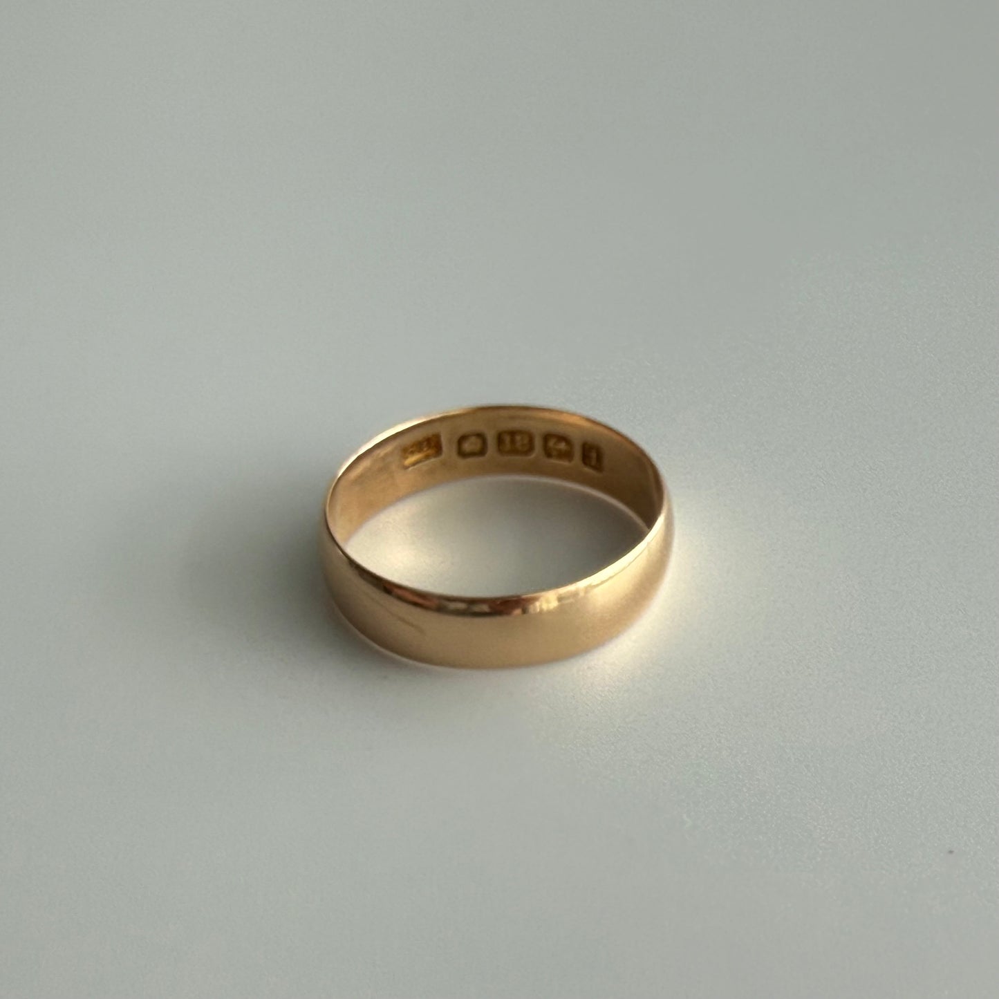 Antique 18K Gold Wedding Band | Birmingham 1908