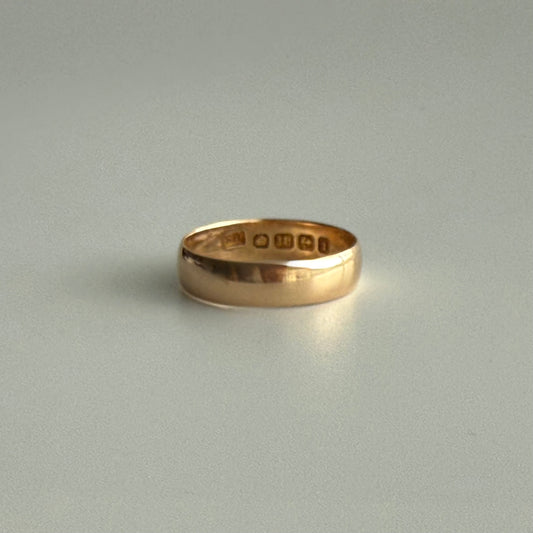 Antique 18K Gold Wedding Band | Birmingham 1908