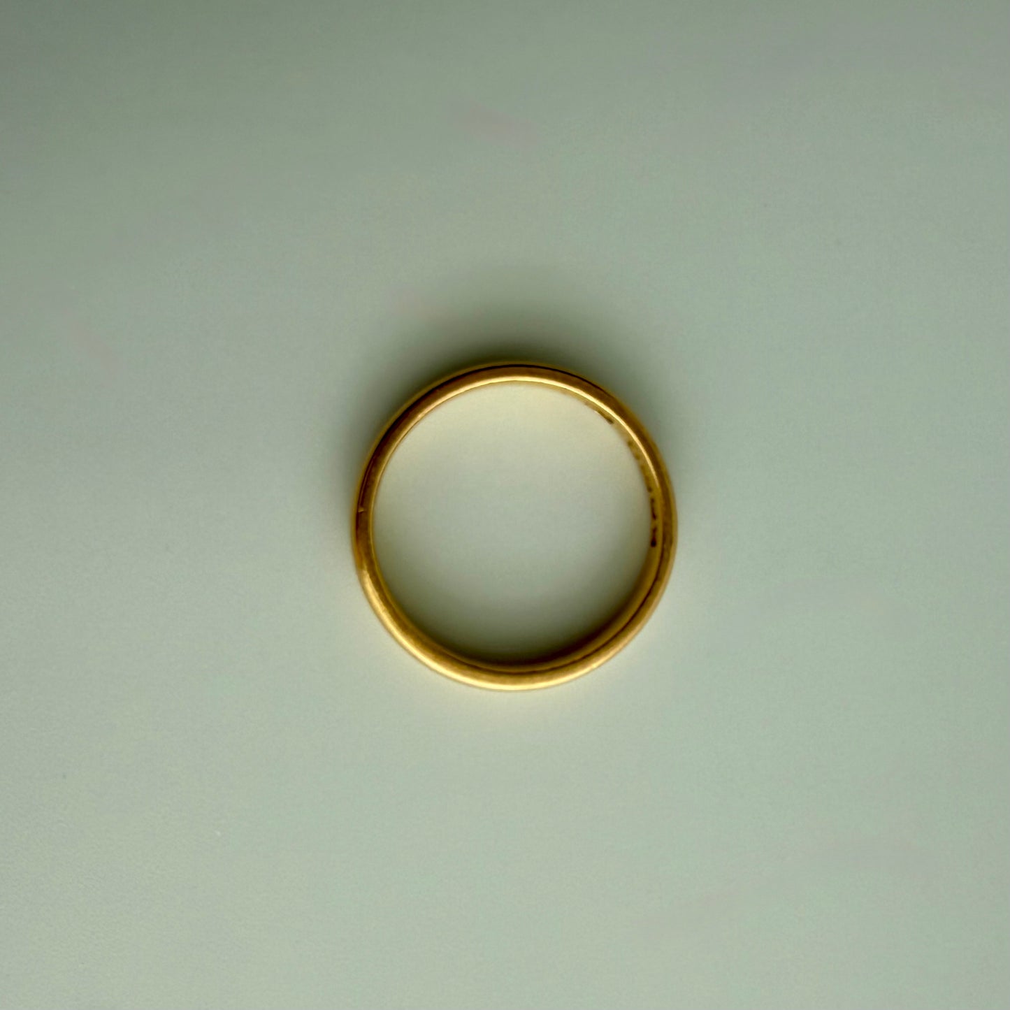 Antique 1921 Birmingham 22k Gold Wedding Band | Fully Hallmarked English Ring
