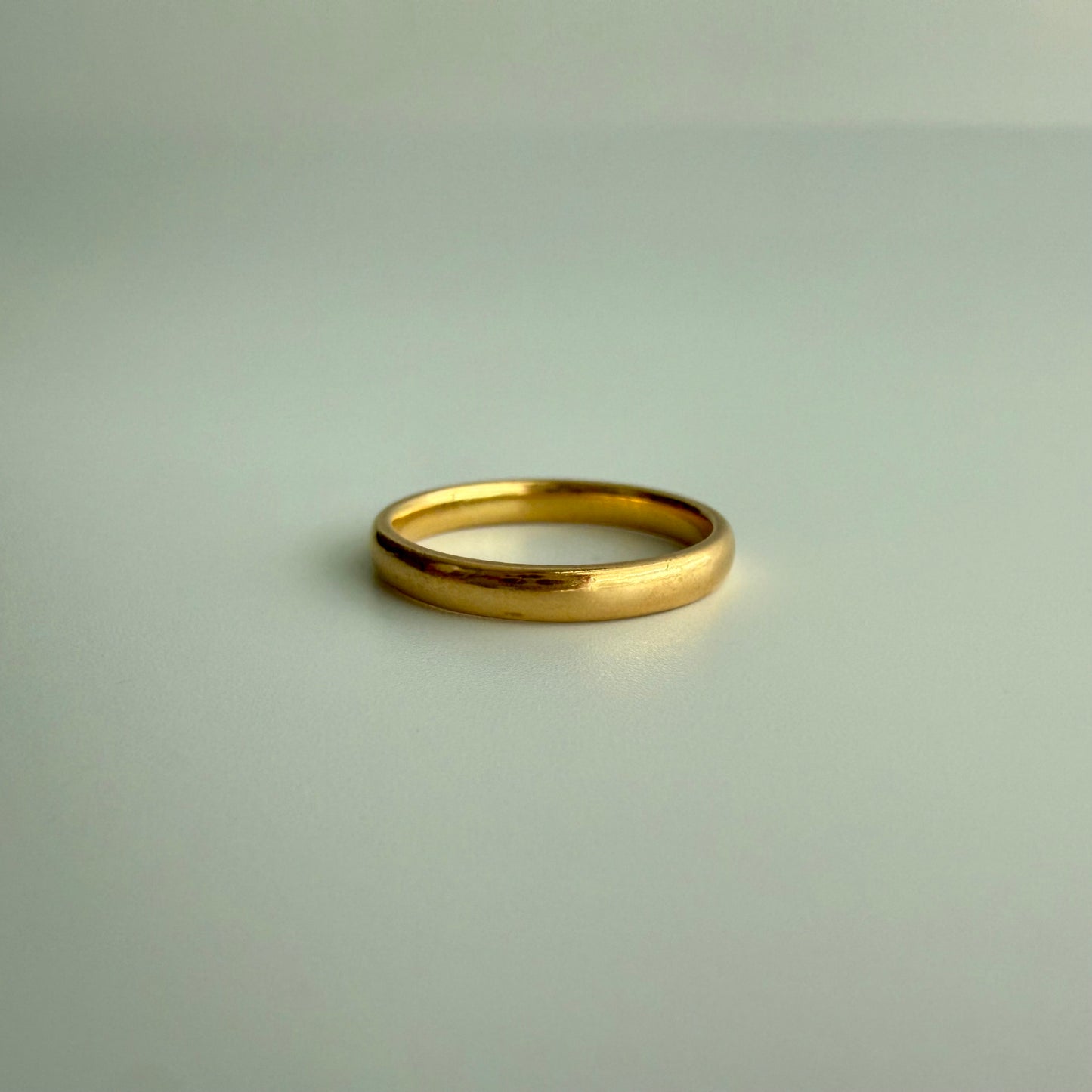 Antique 1921 Birmingham 22k Gold Wedding Band | Fully Hallmarked English Ring