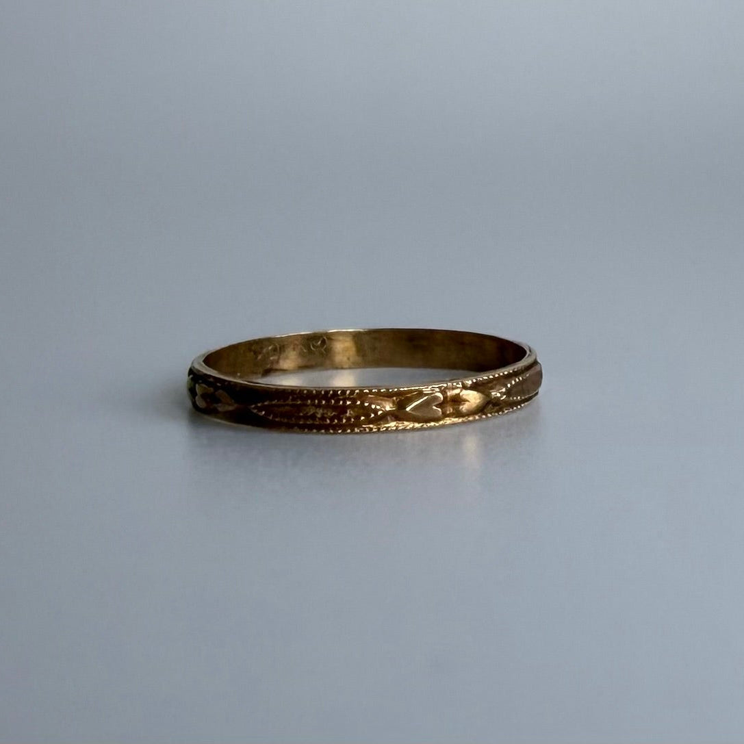 Antique 10 Karat Yellow Gold Baby Ring