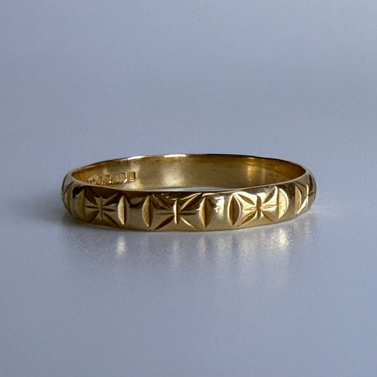 Vintage 18K Gold Fully Hallmarked British Band