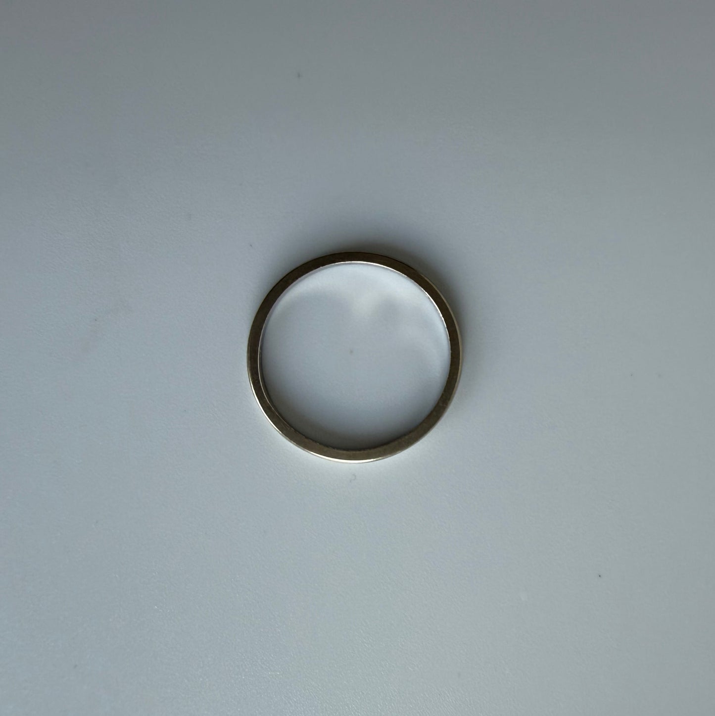White 14K Gold Stacking Band