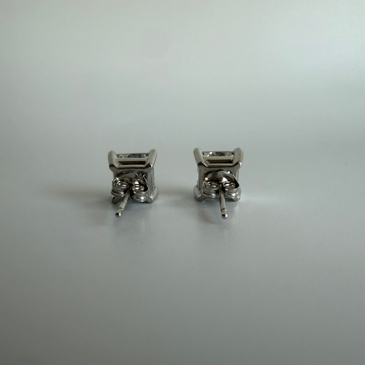 Princess-Cut Lab Grown Diamond Stud Earrings